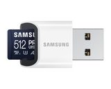 Карта памет Samsung PRO Ultimate, microSDXC, UHS-I, 512GB, Адаптер, USB четец