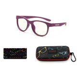 Kids Computer Glasses Gunnar Rush Kids Small, Clear Natural, Purple