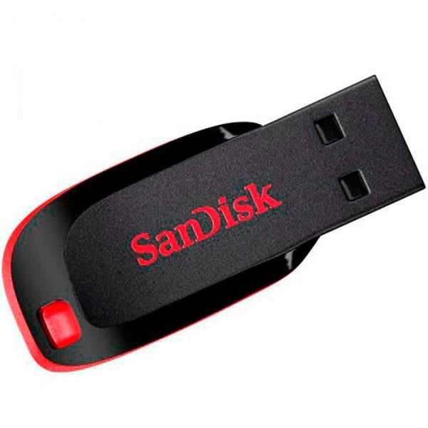 USB memory SanDisk Cruzer Blade, 32GB, USB 2.0, Black-Red