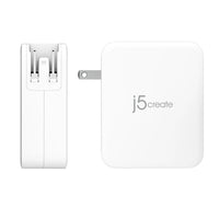 Мрежово зарядно j5create JUP43130E 130W, 4 порта, USB-C, USB-A