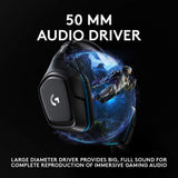 Gaming headphones Logitech G432, microphone, black