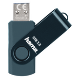 USB memory Hama Rotate, 32GB, 70 MB / s, petroleum blue