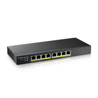 Суич ZyXEL GS1915-8, 8-портов, Gigabit, Управляем, PoE