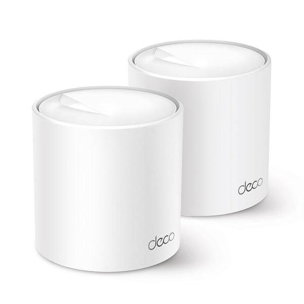 Безжичен рутер TP-Link Deco X60 V3 2-Pack, AX3000, 2.4/5 GHz, 574 -  2402 Mbps, Gigabit