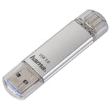 USB памет HAMA Тип USB-C Laeta 124163, 64GB, USB 3.1 Type-C, Сребрист