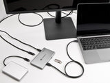 Delock Thunderbolt 4 хъб - 3x Thunderbol 4, 1x USB-A, сив