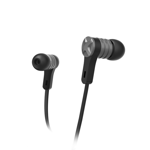 Слушалки Hama "Intense", In-Ear, микрофон, плосък лентов кабел, черни