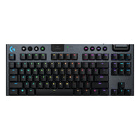 Безжична геймърска механична клавиатура Logitech, G915 TKL Black Lightsync RGB, Tactile суичове