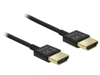 Кабел Delock 84773, HDMI-A мъжко - HDMI-A мъжко,18 Gbit/s, 4K, 2 м, Черен