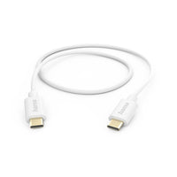 HAMA Кабел за зареждане/данни USB Type-C - USB Type-C, 1.0 m, бял