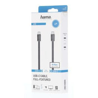 Кабел HAMA USB 3.1 Gen 2, USB-C мъжко - USB-C мъжко, 1 м, 10 Gbit/s, 5A/100W