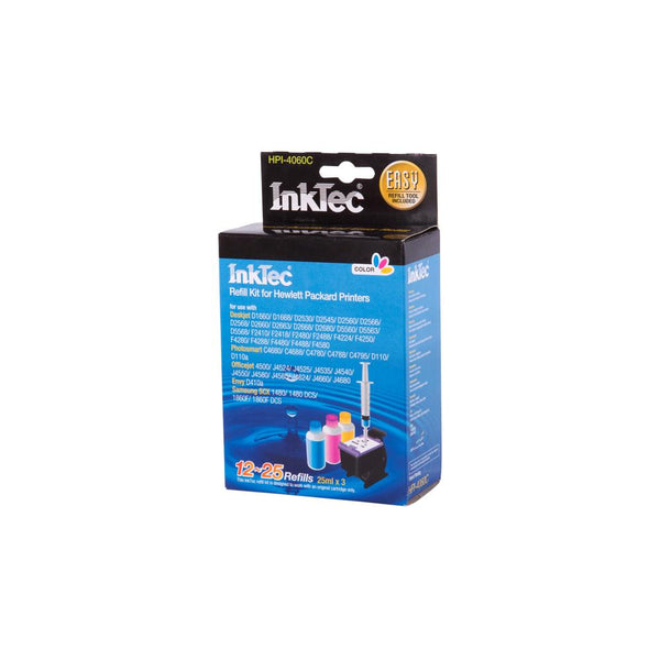 Refil INKTEC HP- 5075C, Pigment / 3 x 25 ml /, Color