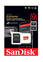 Карта памет Sandisk Extreme® microSDHC Card, 32GB, SD Adapter, Class 10, U3