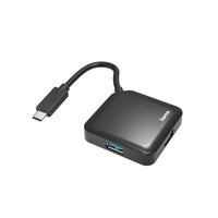 USB HAMA, USB-C 4-Port, USB 3.2 Gen 1, 5 Gbit / s, Black