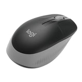 Безжична оптична мишка LOGITECH M190 Full-Size, USB, 1000 dpi, 3 бутона, Светло Сив