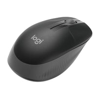 Безжична оптична мишка LOGITECH M190 Full-Size, USB, 1000 dpi, 3 бутона, Тъмно сив