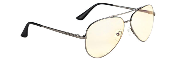 Геймърски очила GUNNAR Maverick Gunmetal Liquet, Сребрист