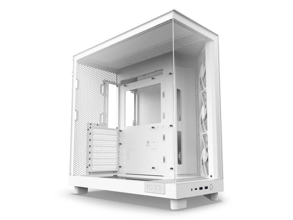 Кутия NZXT H6 Flow Matte White - Middle Tower