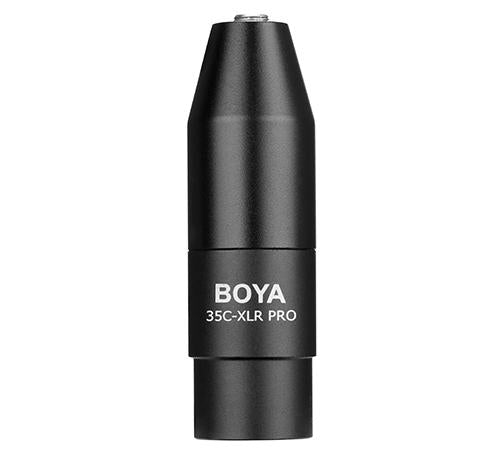 Конвертор BOYA 3.5mm TRS към XLR, 12-48V Phantom Power 35C-XLR Pro