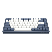 Геймърскa механична клавиатура Dark Project KD83A Ivory/Navy Blue RGB 75% - G3MS Sapphire Switches, PBT