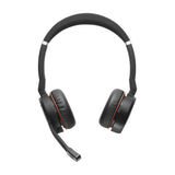 Слушалки Jabra Evolve 75, Стерео, Микрофон, SME, Link 380a, Черен