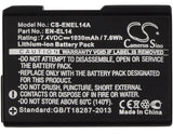 Батерия за апарат NIKON EN-EL14, 7.4V, 1030mAh, Li-Ion, Cameron Sino