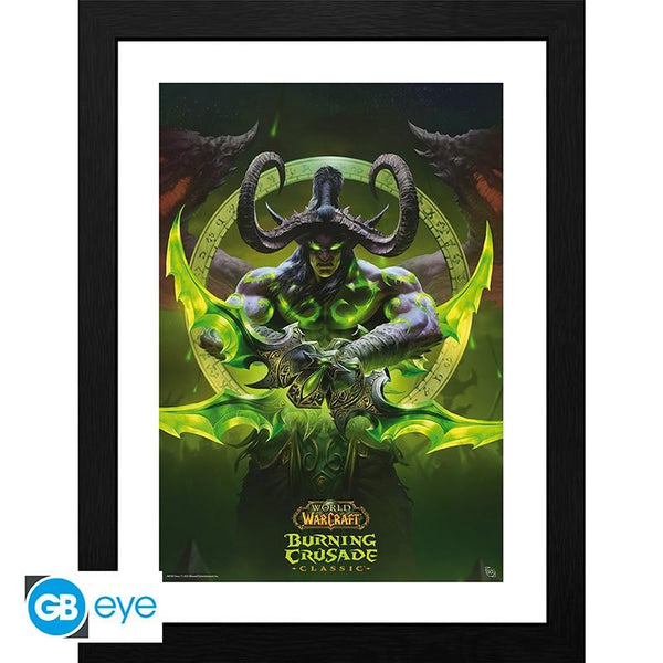 GBEYE WORLD OF WARCRAFT - Framed print "Illidan" (30x40)