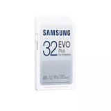 Карта памет Samsung EVO Plus, SD Card, 32GB, Бяла