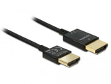 Кабел Delock 84774, HDMI-A мъжко - HDMI-A мъжко, Ethernet, 18 Gbit/s, 4K, 3 м, Черен