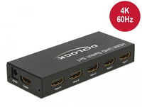 5 портов HDMI суич Delock  4K@60Hz, Дистанционно, Черен