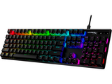 Геймърскa механична клавиатура HyperX Alloy Origins PBT, HyperX Aqua суичове, RGB, Черен