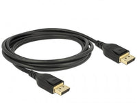 Cable DELOCK 85660, DISPLAYPORT Men - DisplayPort Men, 2.0m, 8K 60 Hz, Black