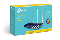 Wireless router TP-LINK ARCHER C20 AC750, 2.4 / 5 GHz, 300 - 433 Mbps, 10/100