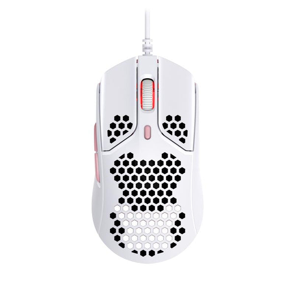 Геймърска мишка HyperX Pulsefire Haste, RGB, USB 2.0, Бял/Розов