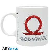 Чаша ABYSTYLE GOD OF WAR, Logo, Порцелан, Бяла