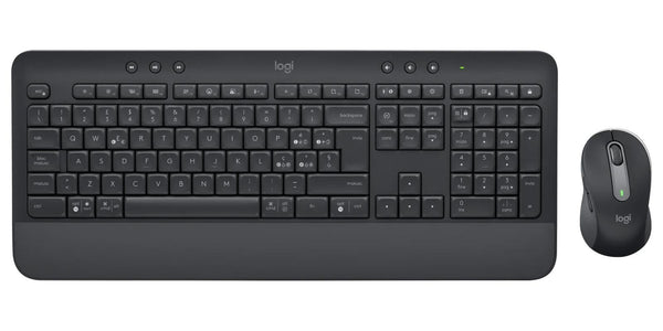 Kомплект безжични клавиатура с мишка Logitech MK650, Черен