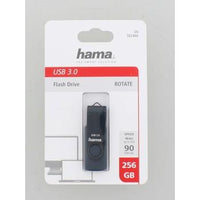 USB memory Hama Rotate, 256GB, 90 MB / s, petroleum blue