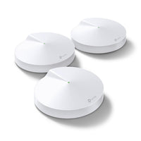 Безжичен рутер TP-Link Deco M5, AC1300, 2.4/5 GHz, 400 -  867 Mbps, Gigabit, (3-pack)