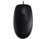 Жична оптична мишка LOGITECH B110 Silent, Черен, USB