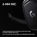 Gaming headphones Logitech G432, microphone, black