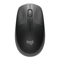 Безжична оптична мишка LOGITECH M190 Full-Size, USB, 1000 dpi, 3 бутона, Тъмно сив