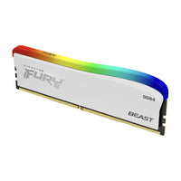 Памет Kingston FURY Beast White RGB 16GB DDR4 PC4-28800 3600MHz CL18 KF436C18BWA/16