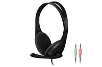 Headphones with A4Tech HS-9 microphone, stereo, 2 x 3.5 mm jack, black