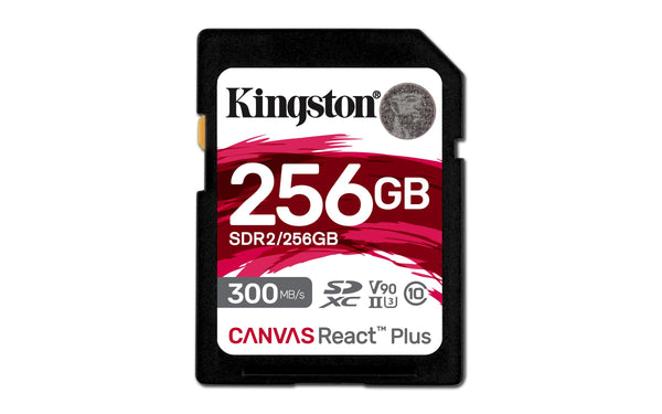 Карта памет Kingston Canvas React SDXC 256GB, UHS-II