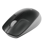 Безжична оптична мишка LOGITECH M190 Full-Size, USB, 1000 dpi, 3 бутона, Светло Сив