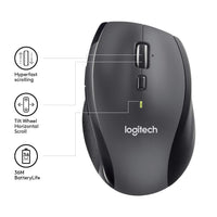 Безжична оптична мишка LOGITECH M705 Marathon, USB, Черен