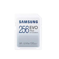 Карта памет Samsung EVO Plus, SD Card, 256GB, Бяла