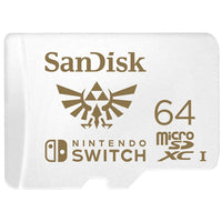 Карта памет SANDISK SDSQXAT-064G-GNCZN, за Nintendo Switch, microSDXC, 64GB, U3, 100 Mb/s