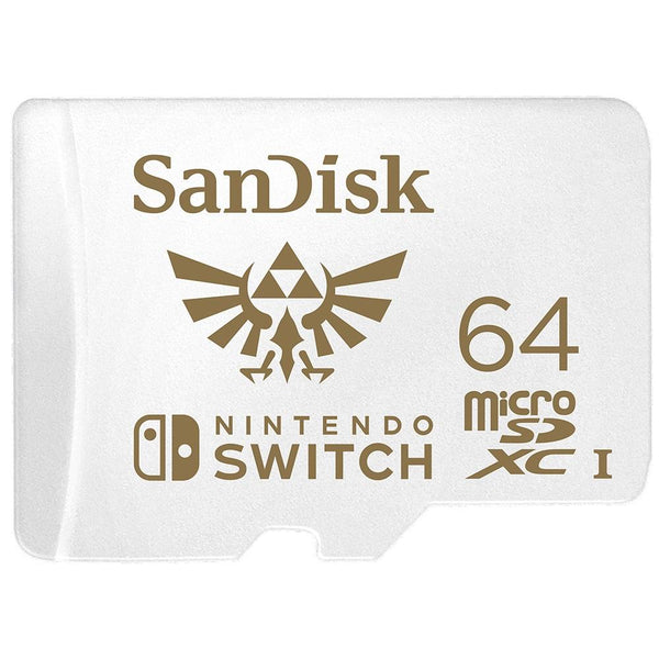 Карта памет SANDISK SDSQXAT-064G-GNCZN, за Nintendo Switch, microSDXC, 64GB, U3, 100 Mb/s