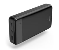 Външна батерия HAMA "Eco Power 20", 20000 mAh, Изходи: 1 x USB-C, 2 x USB-A, Черна